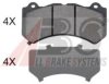 JEEP 68144427AA Brake Pad Set, disc brake